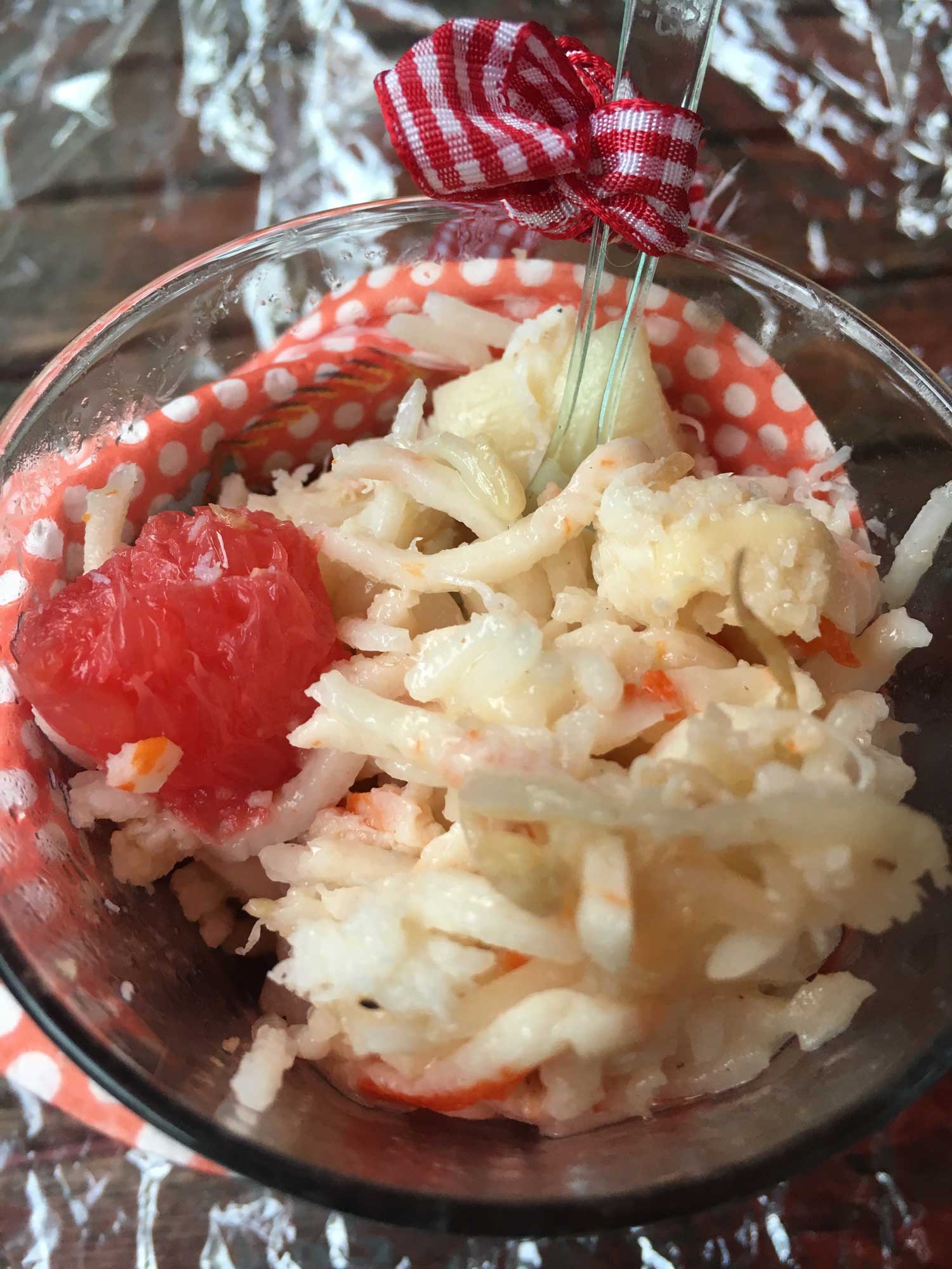 la meilleure recette salade de riz crabe coeur de palmier- lameilleurecette