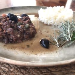 daube beaucairoise, riz de camargue